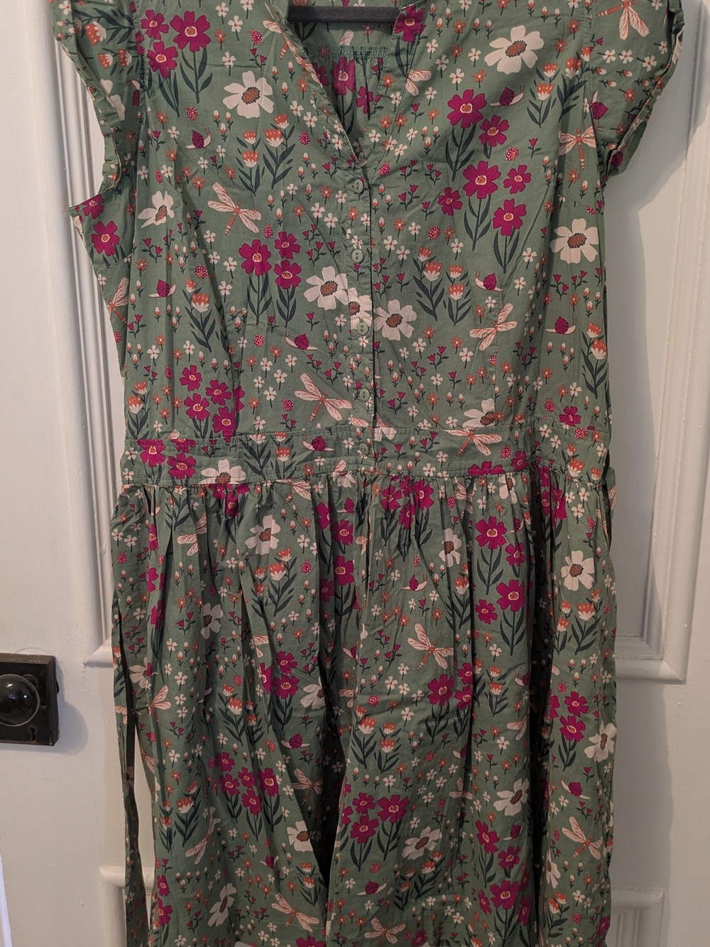 Women's Green Floral Midi Dress Modcloth X princess Highway